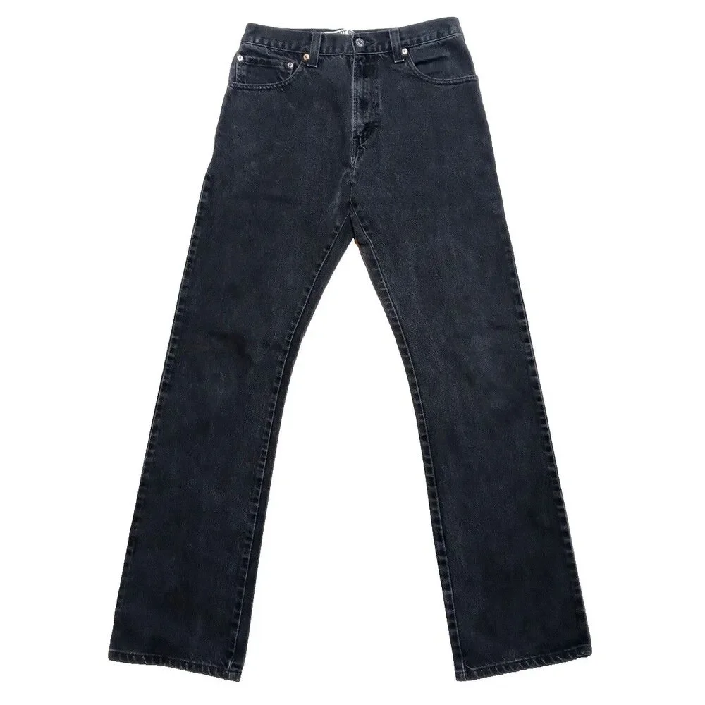 *READ* Vintage Levis 517 Bootcut Jeans Fits 30x34 Black Western Cowboy Y2K
